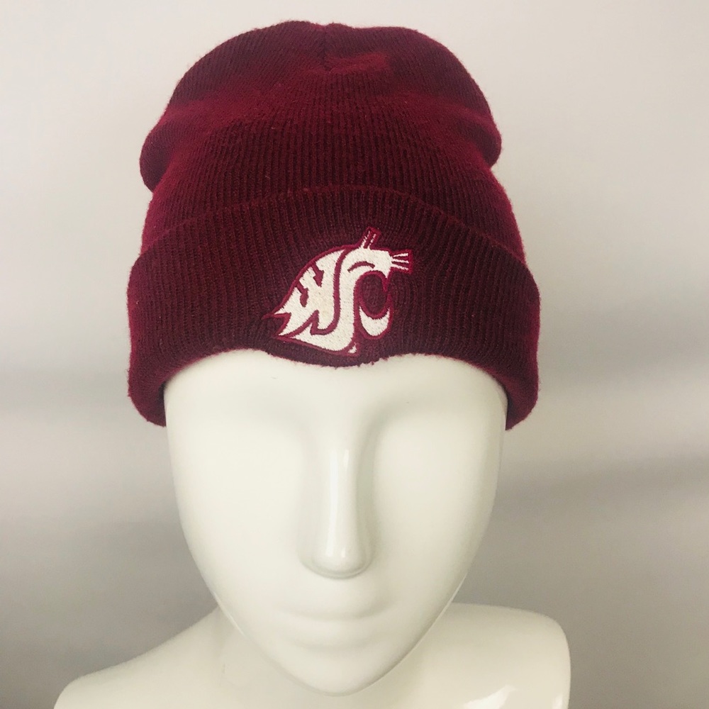 Cougars red beanie hat